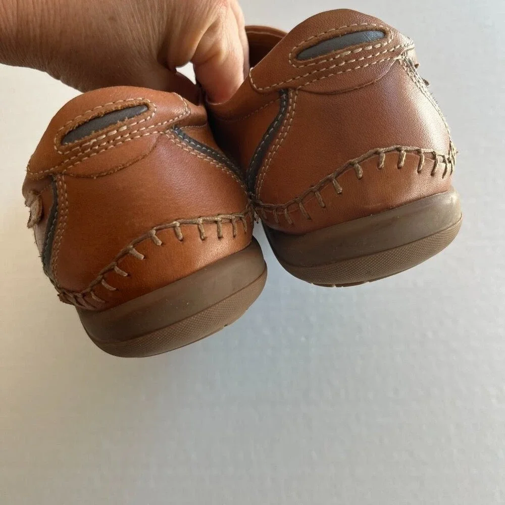 Pikolinos Mens Sz 40 San Telmo Calfskin Leather Loafer Slip On Brandy Shoes